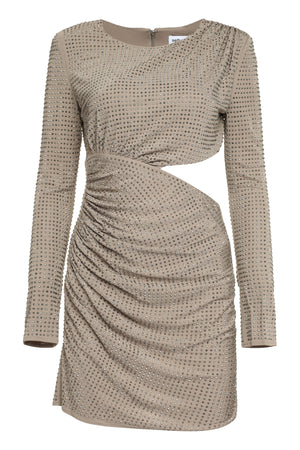 Rhinestone jersey dress-0